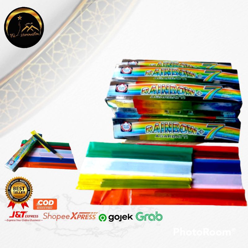 Buhur Rainbow / Buhur stick Agarbatti / Bakhoor Perbox isi 7 Plastik