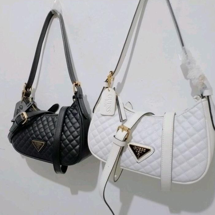 GU3SS Tas Wanita Hobbo Sling Bag SCARLET RUBII Selempang dan bahu 2in1