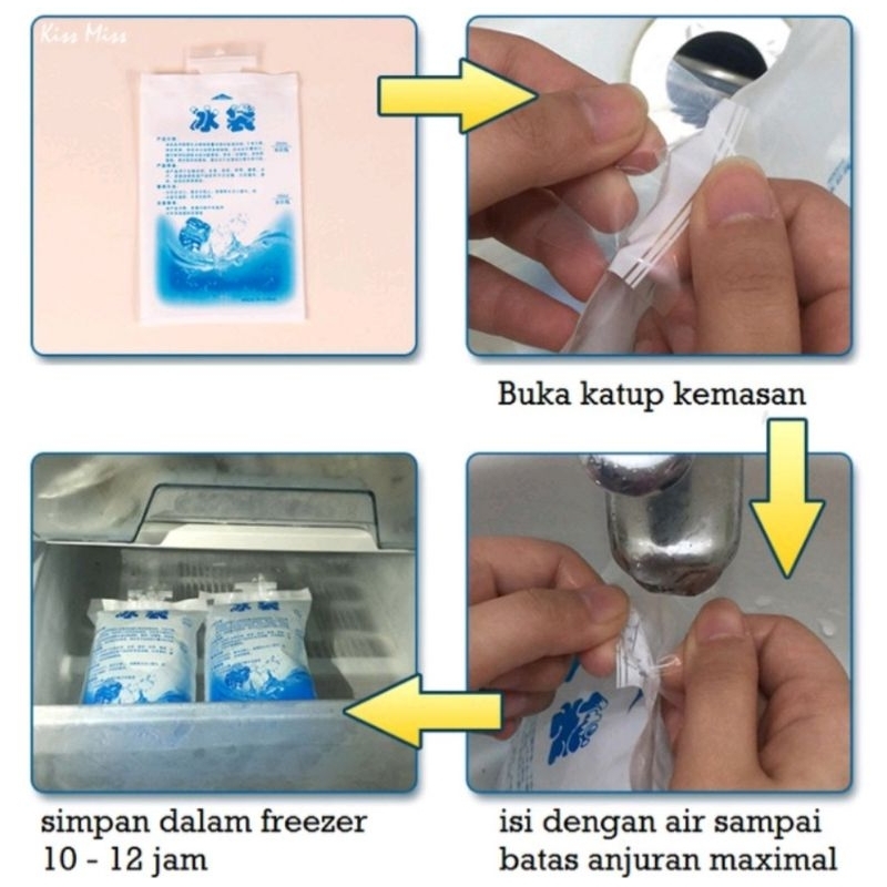 ICE GEL PACK BLUE COOL JELLY / COOLER KANTONG AIR / ES PENDINGIN GABAG PENGGANTI DRY