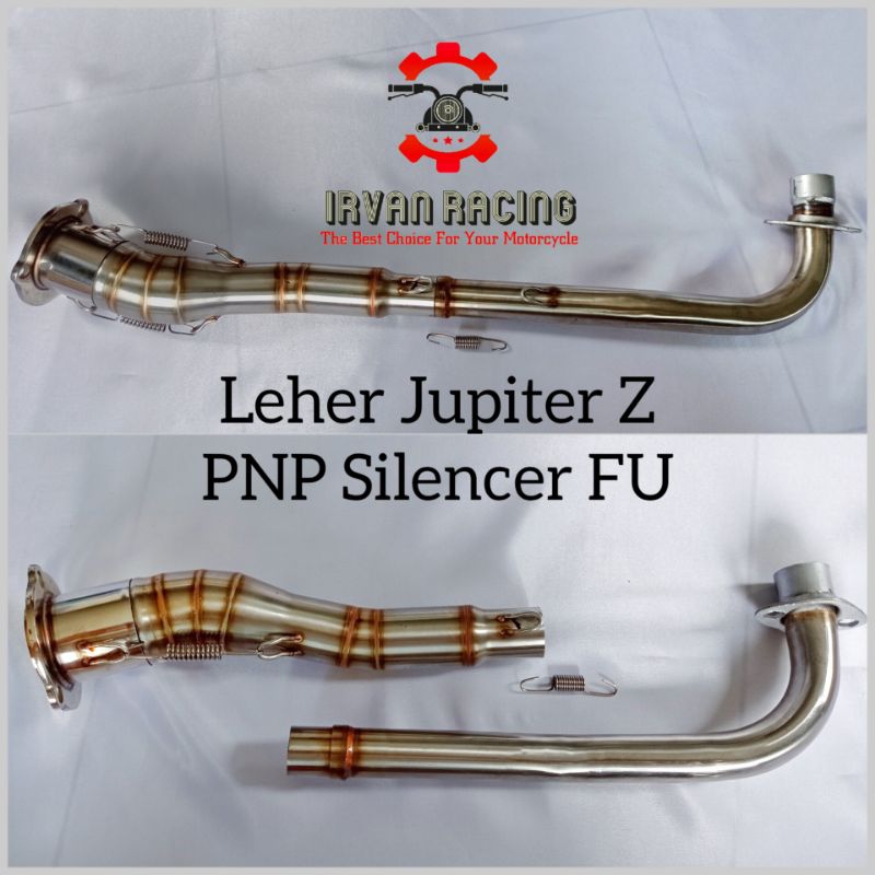 LEHER KNALPOT YAMAHA JUPITER Z BURHAN VEGA R PLUS ADAPTOR PNP SILENCER SATRIA FU CBU OR CKD