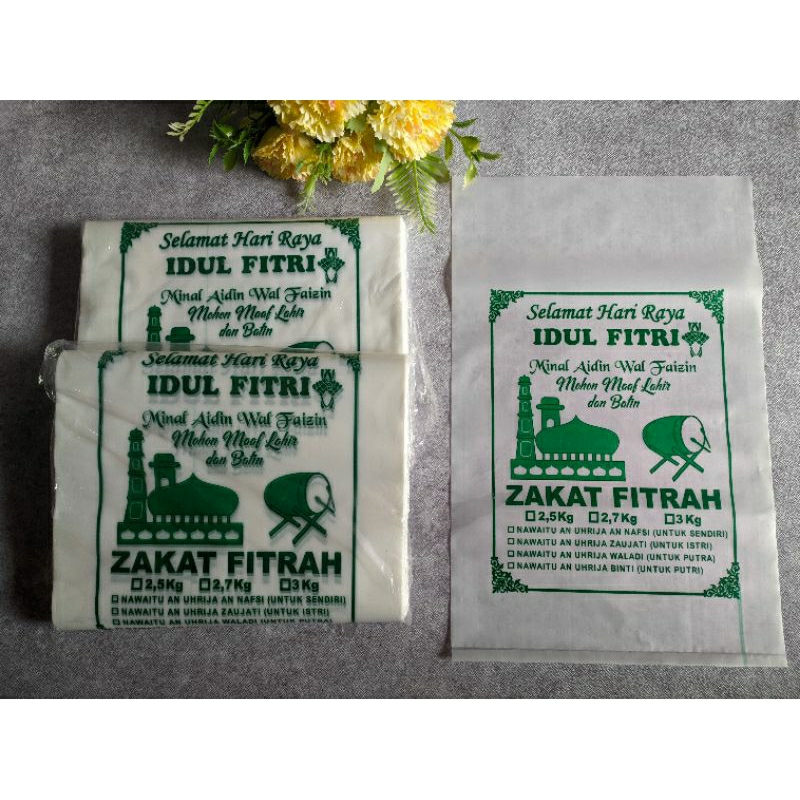 READY STOK Plastik beras zakat fitrah 3 kg
