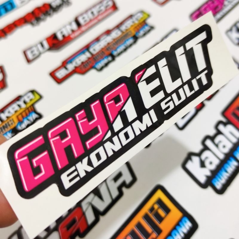 stiker kata kata / stiker viral / stiker motor / stiker racing