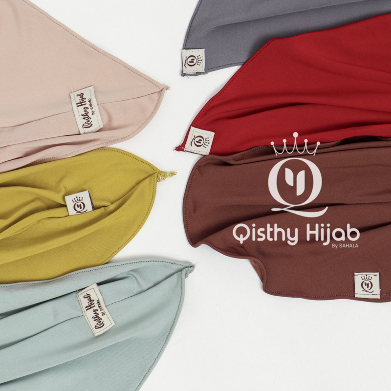 Khimar Arsyila | Khimar Instan Malay Jersey / Khimar Soft Ped Jersey / Jilbab Instan Syar’i | Hijab Menutup dada Jersey | Premium by Qisthy Hijab