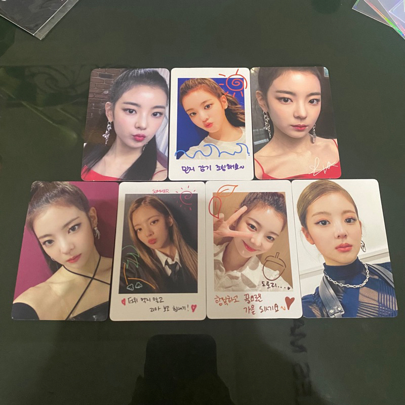 photocard lia itzy official nbd icy polaroid