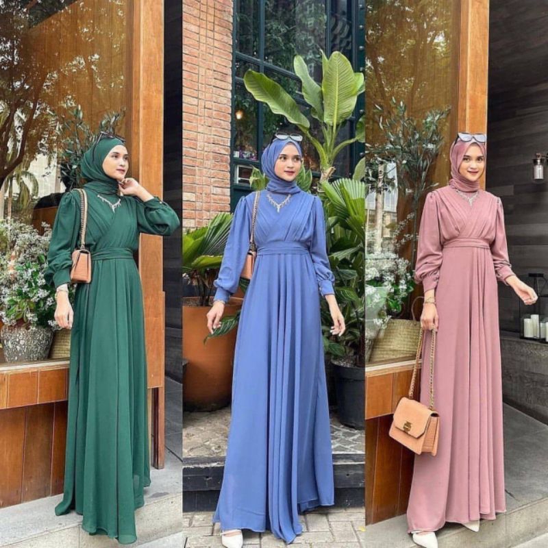 Gamis Wanita Gaudy Maxy Ceruty Best Seller