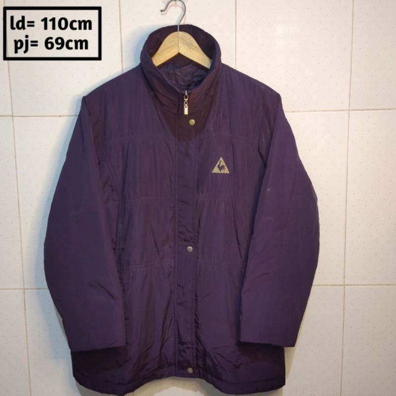 LE COQ preloved branded jaket pria wanita cewek cowok thrift pl bekas second jacket parasut outdoor gunung