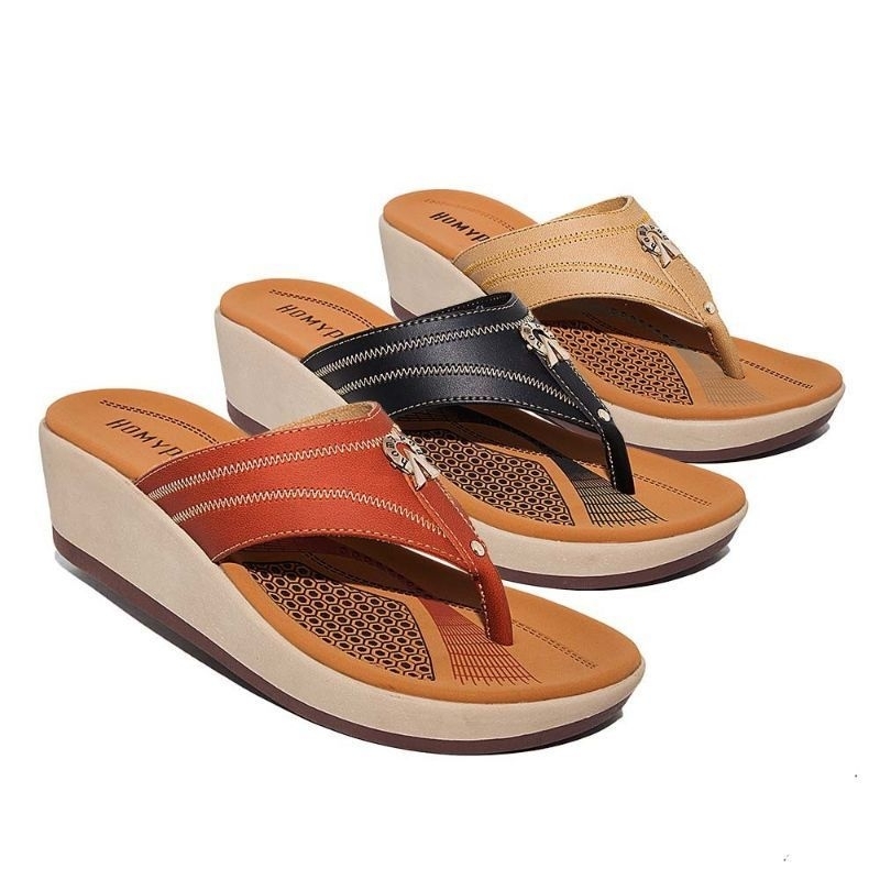 Homyped Louisa N61 Sandal Wedges Wanita sandal homyped original