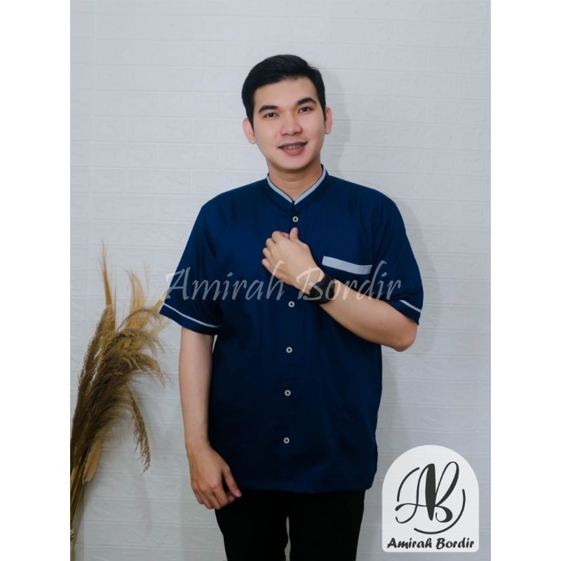 BAJU KOKO DEWASA KATUN POLOS TOYOBO PREMIUM LENGAN PENDEK TERMURAH SIMPEL &amp; KEKINIAN