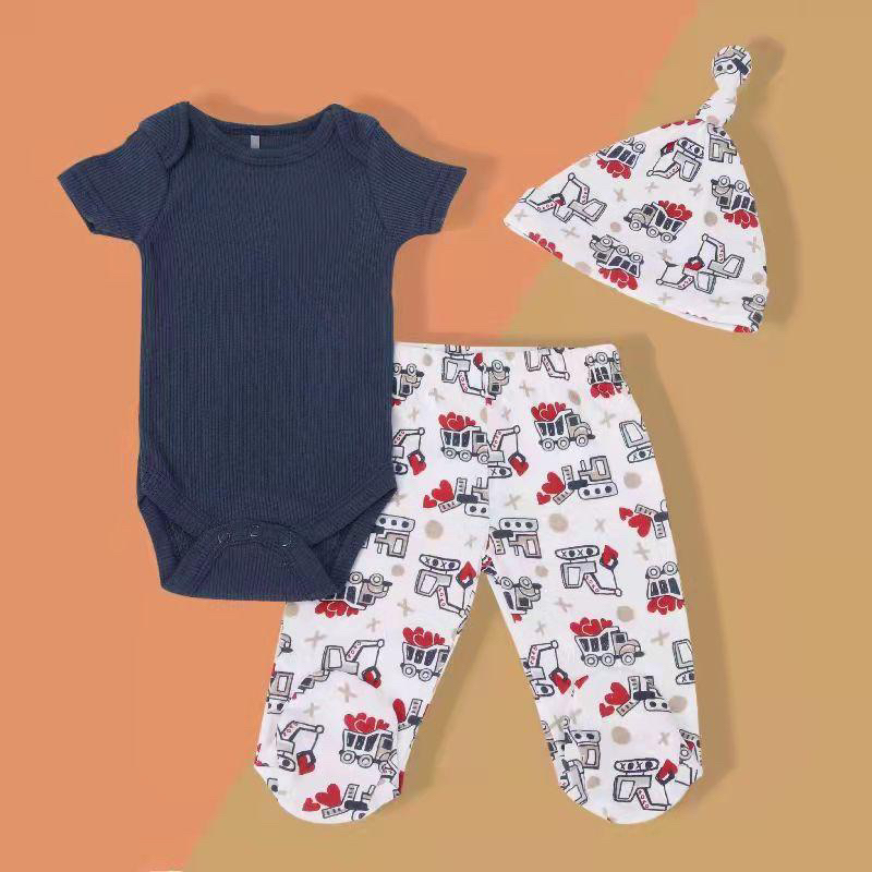 BABY K2 - ( A ) Bodyset Baby 3 in 1 MOTIF BOY &amp; GIRL