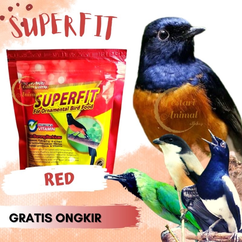 SUPERFIT RED PAKAN BURUNG / PAKAN MURAI BATU