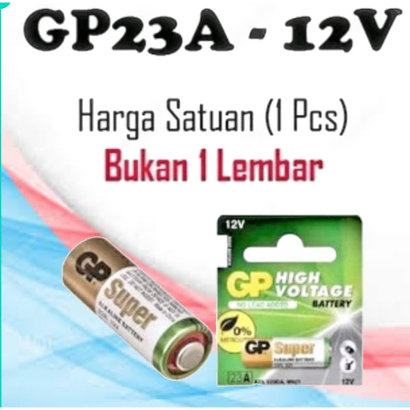Baterai GP Alkaline 23A/27A 12V Batu Battery Mini A23/A27 Untuk Bell Remote Mobil