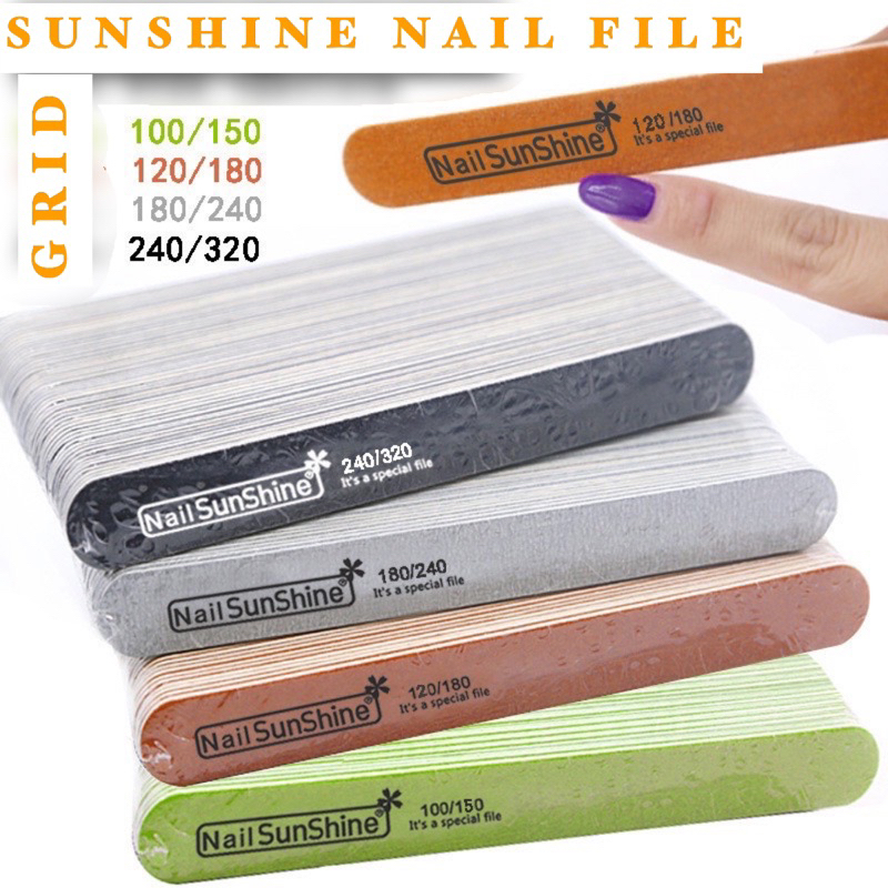 SUNSHINE NAIL FILE grid 240/320 180/240 120/180 100/150 KIKIR TIPIS / kikir kuku tipis buffer