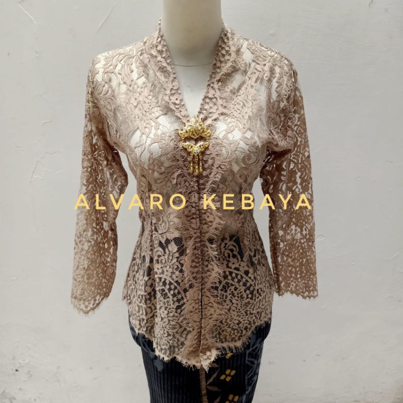 atasan kebaya kartini premium brokat halus modern real pict