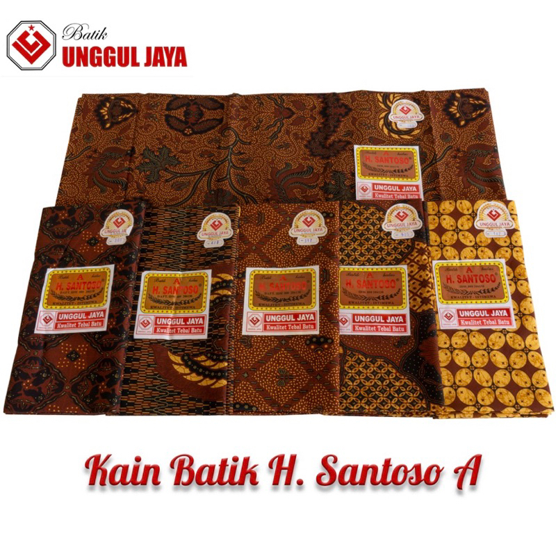 Jarik batik H Santoso A halus tebal kain No 1 Santoso Unggul Jaya