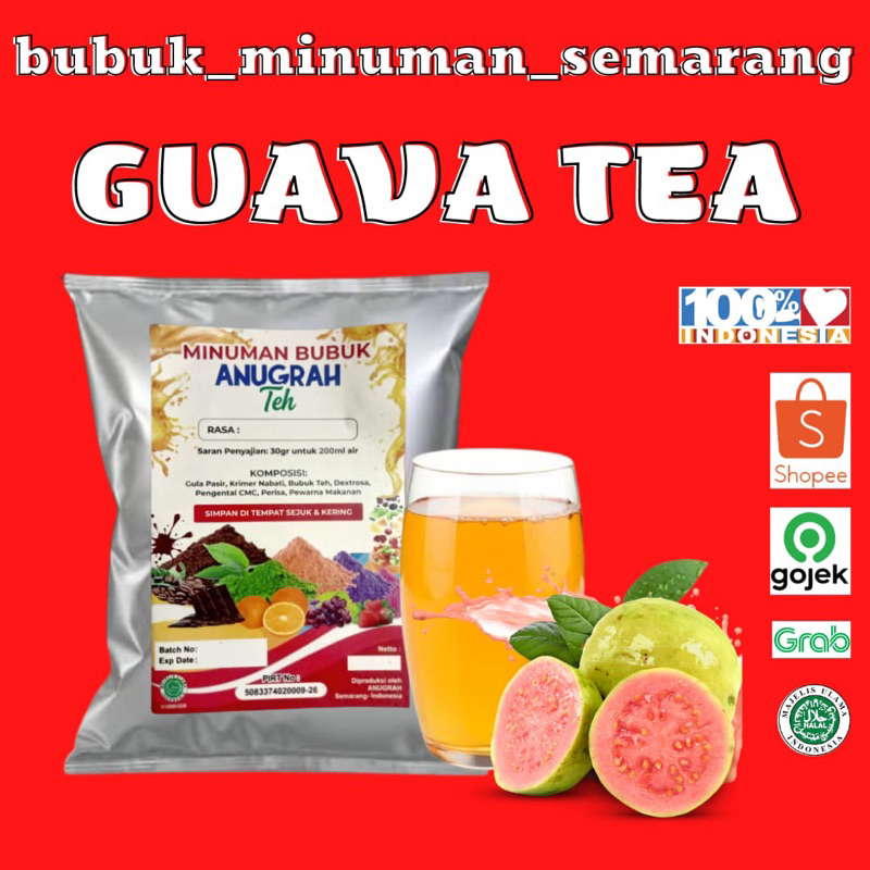 

Bubuk Minuman Guava Tea Teh Jambu Reguler 1kg