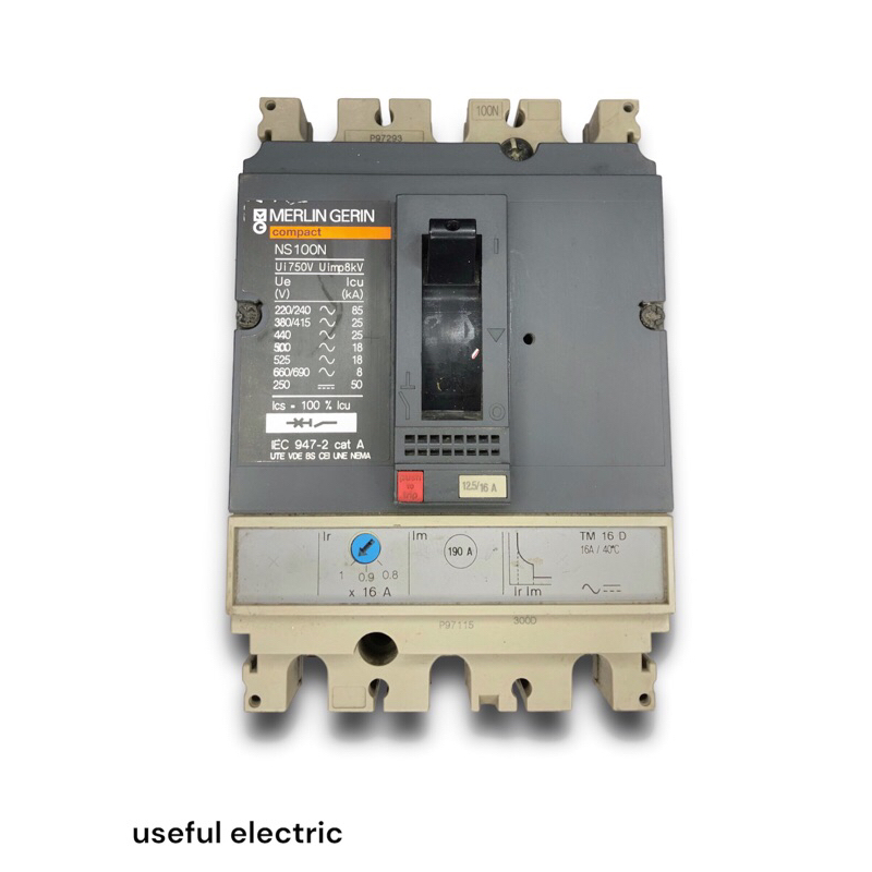 MCCB breaker MERLIN GERIN NS100N 3p 16A,25A,40A,63A,100A