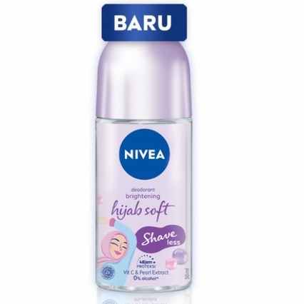 NIVEA DEODORANT BRIGHTENING HIJAB SOFT SHAVE LESS 50ML