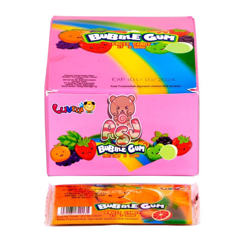 

BUBBLE GUM AMPLOP ISI 30 X 12GR