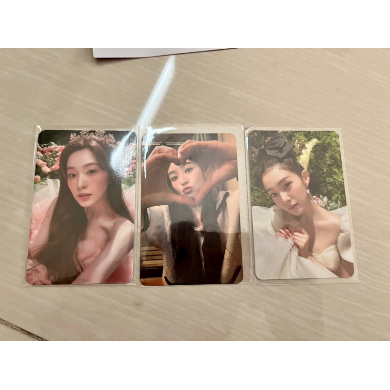 Red velvet irene feel my rhythm fmr photocards pc set princess, wedding, heart