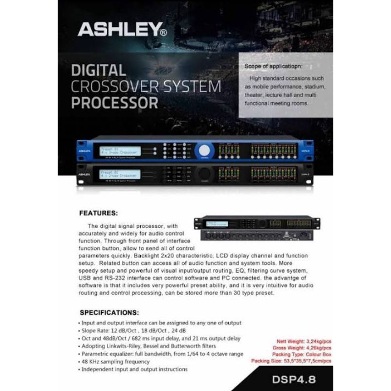 Ashley Speaker Management DSP 4.8 Original - dlms Ashley DSP 4.8