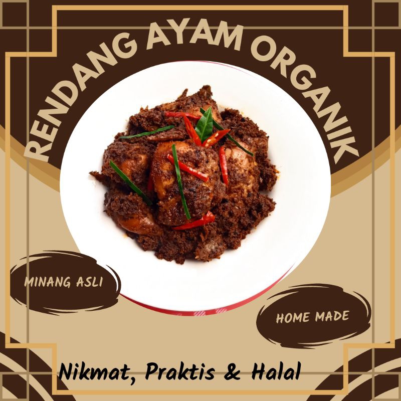 

RENDANG AYAM ORGANIK POTONGAN | PRSKTIS DAN BERGIZI