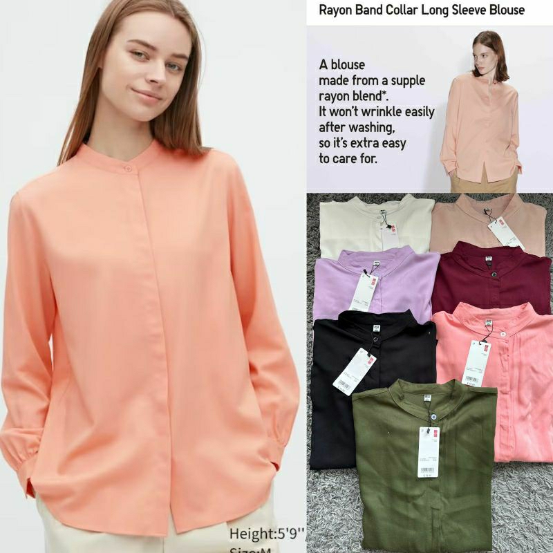 Unq rayon longsleeved  cotton blouse