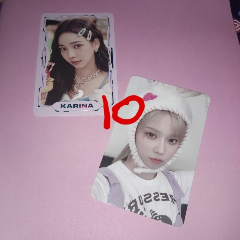 Pc/Photocard Karina airpods Ning ning digipack tc trading card lts winter bunny