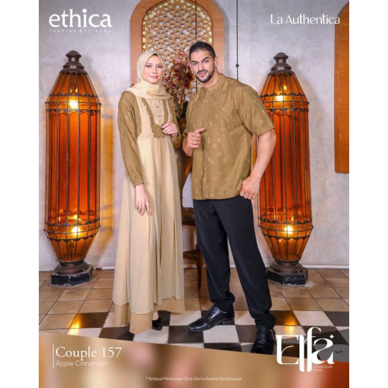 Gamis Kagumi Couple Elfa 157 Apple Cinnamon