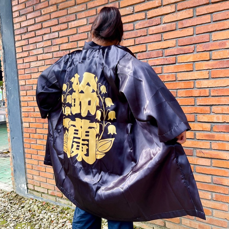 Kimono Suzuran High School Logo Gold Premium Unisex