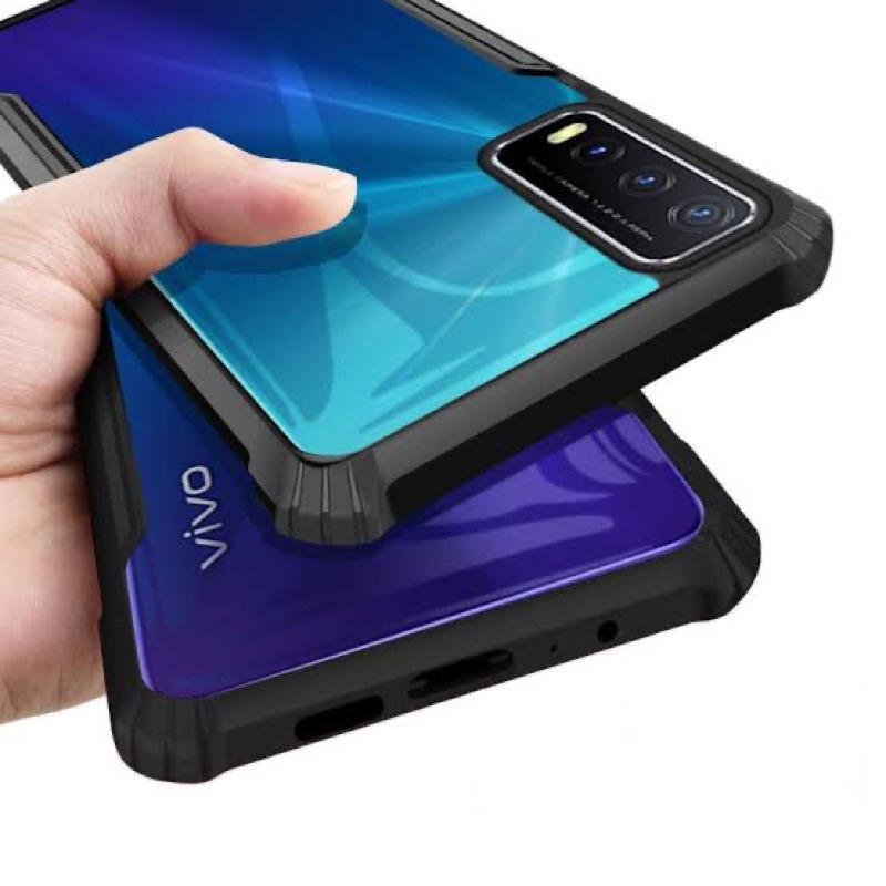 SHOCKPROOF CASE VIVO Y20/Y20i/Y20S/ Y12S SHOCKPROOF CASE ACRYLIC TRANSPARANT