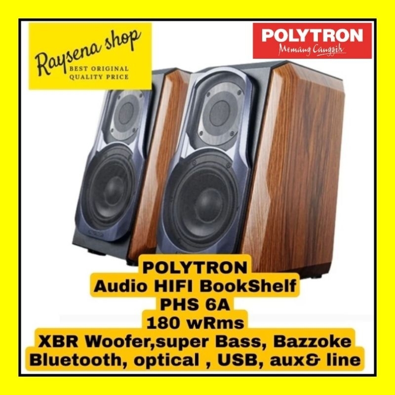 POLYTRON PHS 6A / PHS-6A / PHS6A AUDIO BOOKSHELF BLUETOOTH SPEAKER
