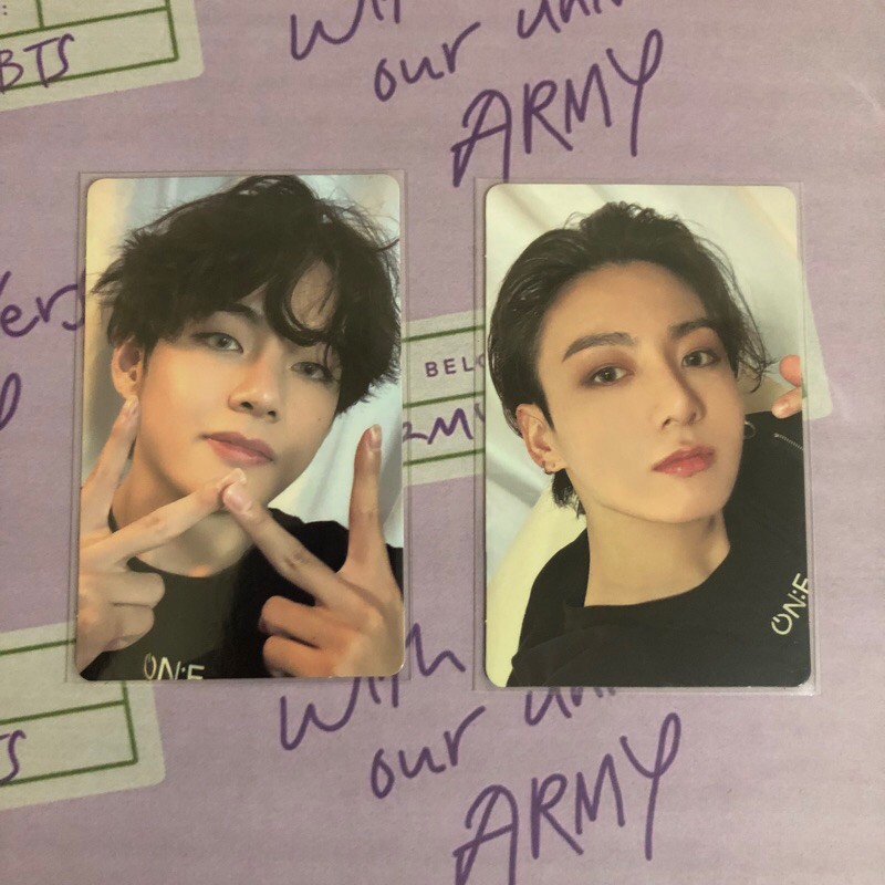 Photocard MOTS BR Taehyung Jungkook Bluray
