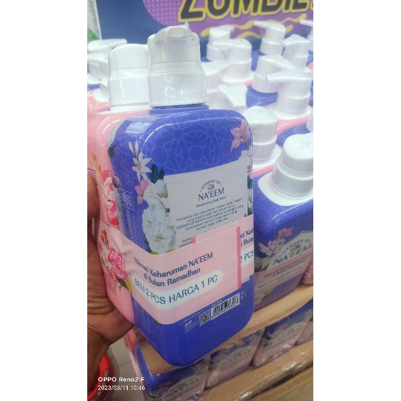 [Beli 1 Gratis 1] NA'EEM BODY WASH PUMP 480ml