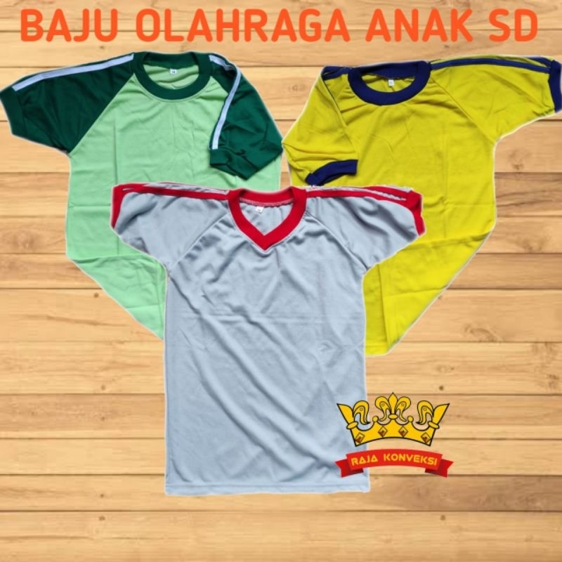 Baju Olahraga Anak SD Lengan Pendek