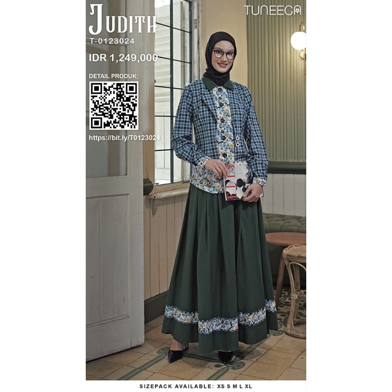 Tuneeca T-0123024 Take A Moment Judith Gamis Abaya Diskon Sale Promo