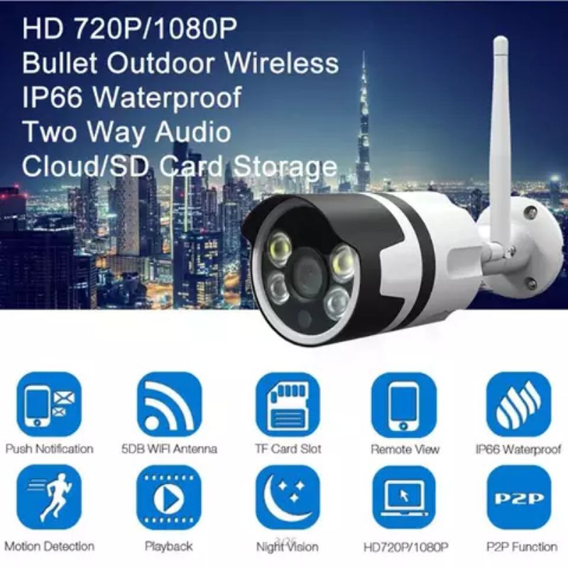 IP CCTV OUTDOOR 8MP WATERPROOF DAN INFRARED