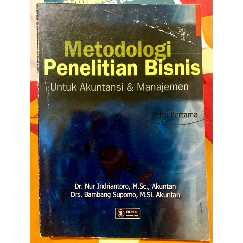 

Preloved buku metodologi penelitian bisnis by indriantoro&supomo