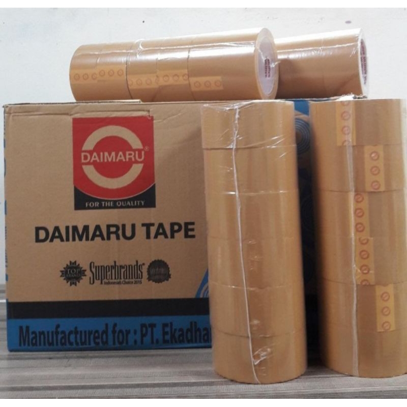 

Lakban Daimaru Tape Isolasi Coklat 2 Inch 90 year