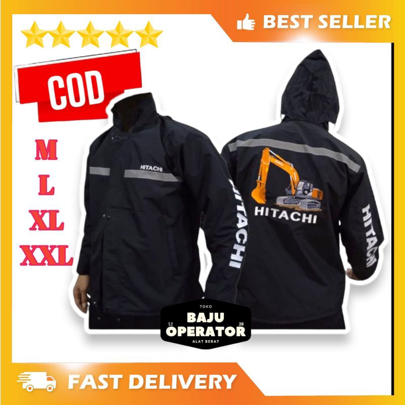 Jaket Hitachi / jaket Excavator hitachi / jaket Bekhoe hitachi / jaket bego hitachi