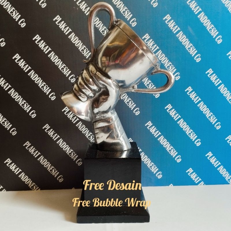 Trophy Logam Alumumium Model Tangan | Trophy Piala Logam Aluminium | Trophy Piala Sepuh | Trophy Pia