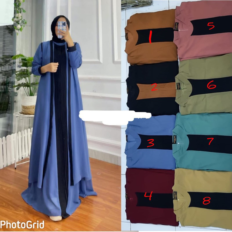 ranaya dress set outer / ranaya long cardi dress