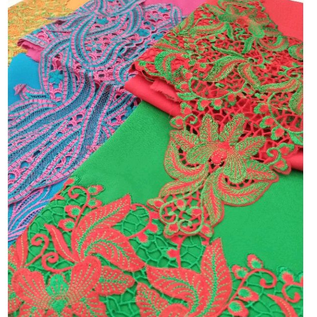 Kain Kebaya Encim Kartini Kutubaru Bordir Modern | Kebaya Muslim Pesta Wisuda