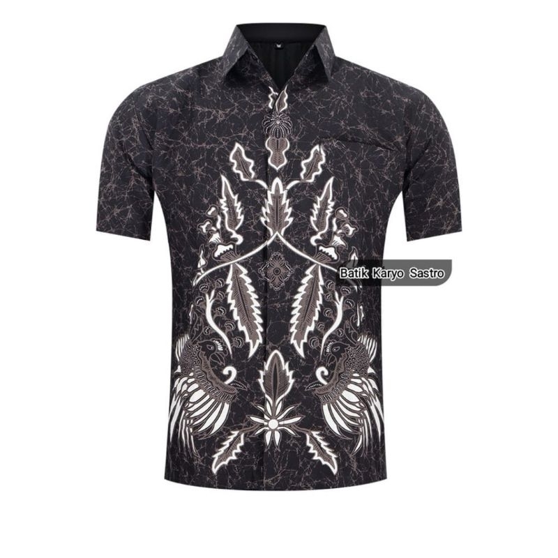 Kemeja Batik Lengan Panjang Slimfit Baju Pria Modern