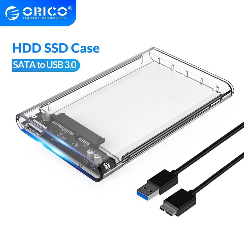 ORICO SSD / HDD ENCLOSURE 2.5&quot; USB 3.0 SATA III PORTABLE EXTERNAL CASING HARD DISK 2139U3