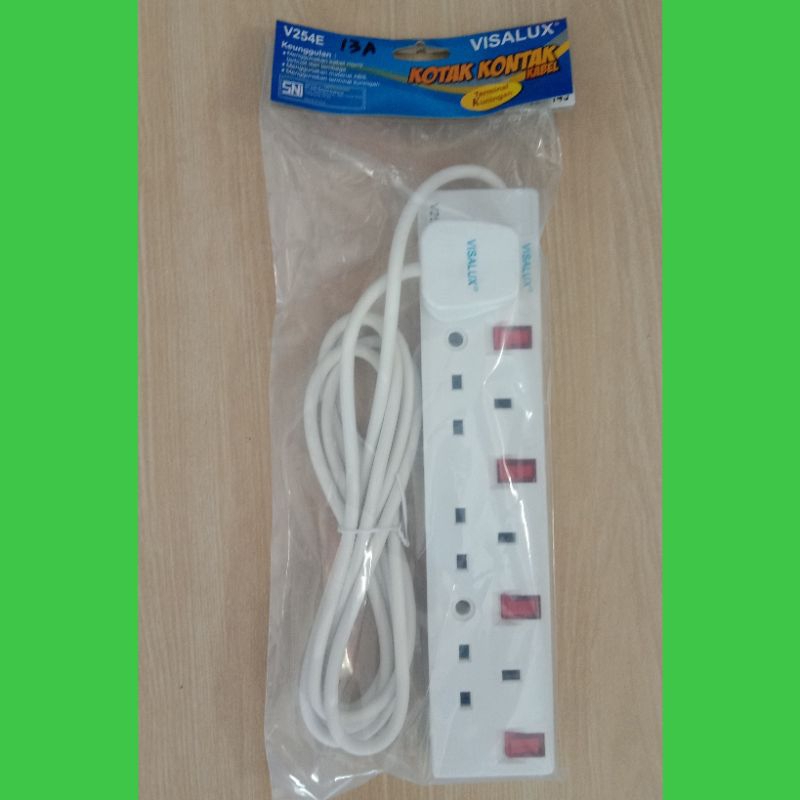 kotak kontak kabel visalux v254e / ext kabel 2,5meter /cok papan listrik