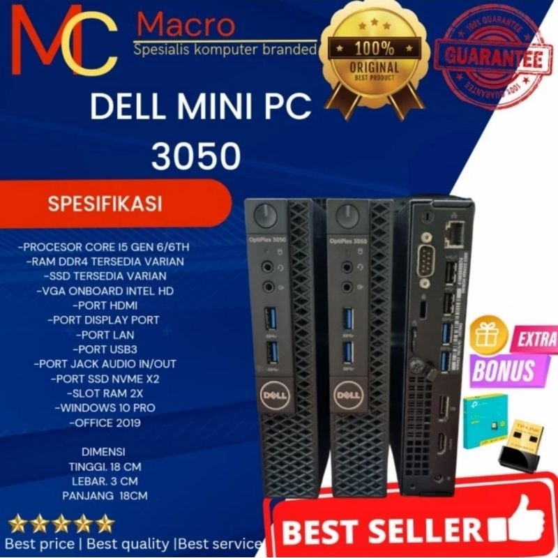 DELL MINI OPTIPLEX 3050 I5 6500