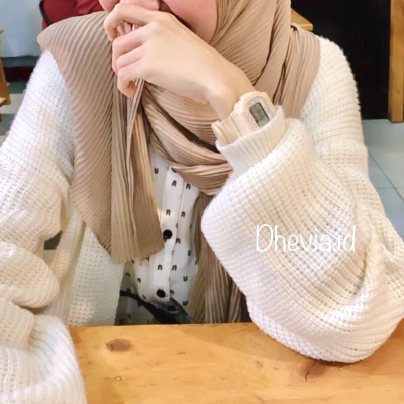 SLAVINA PUFFY CARDIGAN RAJUT PREMIUM BEST SELLER By.DHEVIA ID