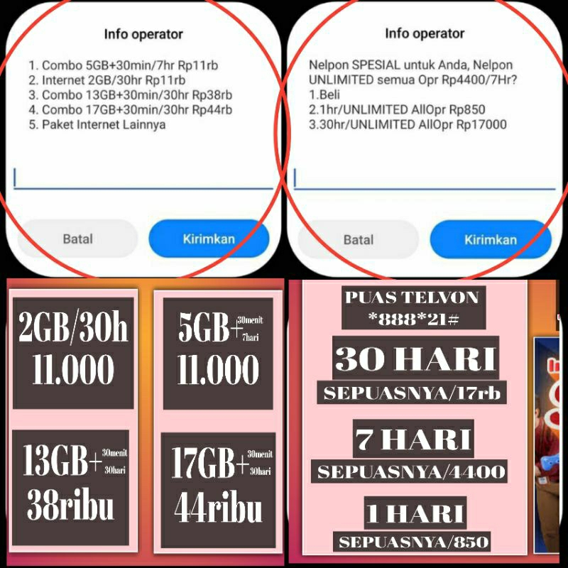 SPESIAL Kartu Perdana Telkomsel Double Combo Sakti Internet Murah Poll  13gb 17gb