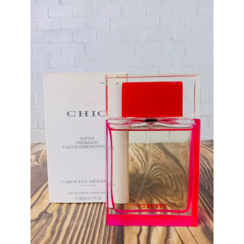 Preloved 97% tester chic carolina herrera edp 80ml