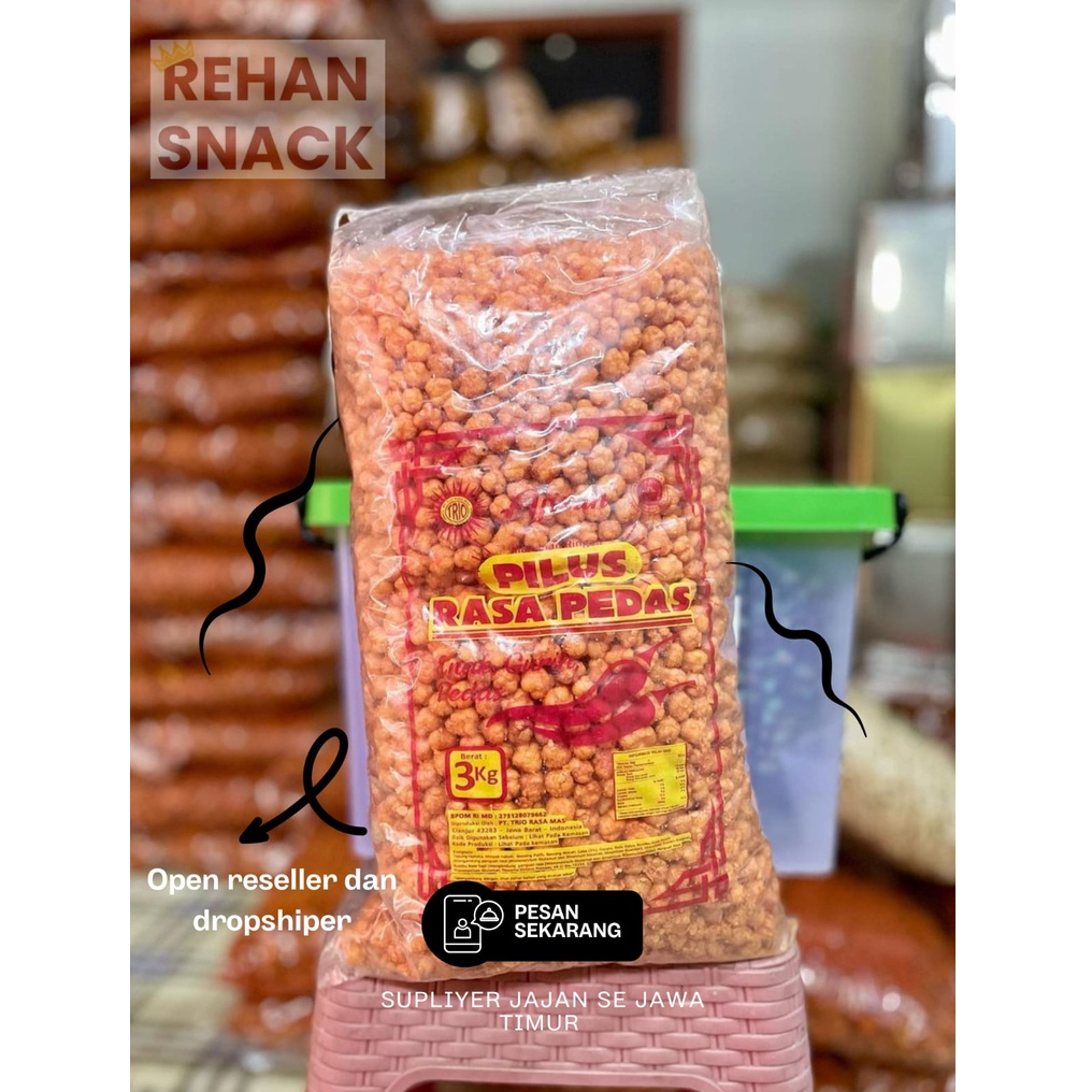 

Pilus Arab Balado 3kg - PIlus pedas - cocok dijual lagi - isi toples lebaran - Rehan Snack